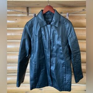 Women's Black Leather Jacket